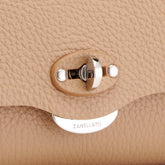 LETTERA® SMALL BAG IN HAMMERED LEATHER BROWN CANTUCCI | Zanellato