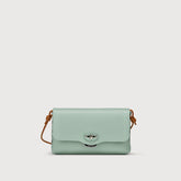 LETTERA® SMALL BAG IN PEPPERMINT GREEN HAMMERED LEATHER | Zanellato