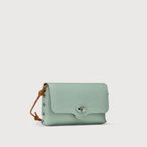 LETTERA® SMALL BAG IN PEPPERMINT GREEN HAMMERED LEATHER | Zanellato