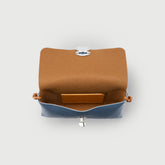 LETTERA® S IN BLUE SAMBUCO NOTTURNO HAMMERED LEATHER | Zanellato