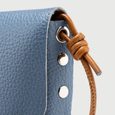 LETTERA® S IN BLUE SAMBUCO NOTTURNO HAMMERED LEATHER | Zanellato
