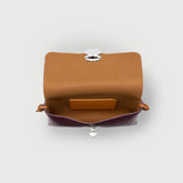 LETTERA® S IN PELLE MARTELLATA VIOLET AMARENA MODENESE | Zanellato
