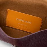 LETTERA® S IN PELLE MARTELLATA VIOLET AMARENA MODENESE | Zanellato