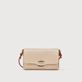 LETTERA® SMALL BAG IN HAMMERED LEATHER PINK ROSE RO | Zanellato