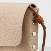 LETTERA® SMALL BAG IN HAMMERED LEATHER PINK ROSE RO | Zanellato