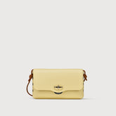 LETTERA® SMALL BAG IN HAMMERED YELLOW ZIBIBBO DI PANTELLERIA LEATHER | Zanellato