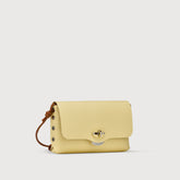 LETTERA® SMALL BAG IN HAMMERED YELLOW ZIBIBBO DI PANTELLERIA LEATHER | Zanellato