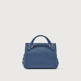 POSTINA® SUPER BABY BAG IN HAMMERED LEATHER BLUE DREAM | Zanellato