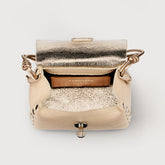 POSTINA® SUPER BABY BAG IN HAMMERED LEATHER PINK DALIA | Zanellato