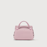 POSTINA® SUPER BABY BAG IN IMPERIAL PINK HAMMERED LEATHER | Zanellato
