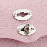 POSTINA® SUPER BABY BAG IN IMPERIAL PINK HAMMERED LEATHER | Zanellato