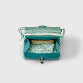 POSTINA® SBABY IN GREEN PESTO GENOVESE LAMINATED LEATHER | Zanellato