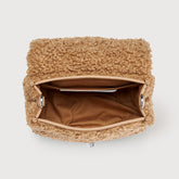 BABY POSTINA® MESSENGER BAG IN TEDDY FUR BROWN TEDDY | Zanellato