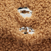 SMALL POSTINA® MESSENGER BAG IN TEDDY FUR BROWN TEDDY | Zanellato