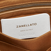 SMALL POSTINA® MESSENGER BAG IN TEDDY FUR BROWN TEDDY | Zanellato