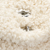 BABY POSTINA® MESSENGER BAG IN TEDDY FUR WHITE MERINOS | Zanellato