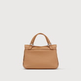 POSTINA® BABY BAG IN HAMMERED LEATHER BROWN AMARETTO | Zanellato