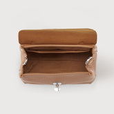 POSTINA® BABY BAG IN HAMMERED LEATHER BROWN AMARETTO | Zanellato