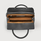 SMALL DOTTA® BAG IN TUMBLED LEATHER BLACK NERO | Zanellato
