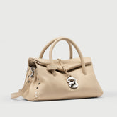 DOTTA® S IN BEIGE SABBIA ELBANA HAMMERED LEATHER | Zanellato