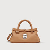 BORSA DOTTA® SMALL IN PELLE MARTELLATA BROWN AMARETTO - Borse in Pelle Martellata | Zanellato