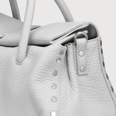 BORSA DOTTA® SMALL IN PELLE MARTELLATA GREY TERRA FERMA - Grey Terra Ferma | Zanellato