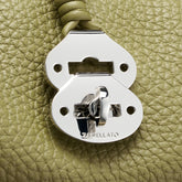 SMALL DOTTA® BAG IN HAMMERED LEATHER GREEN CANALETTO - Green Canaletto | Zanellato