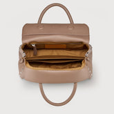 DOTTA® SMALL BAG IN HAMMERED LEATHER BROWN RIBOLLA | Zanellato