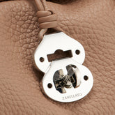 DOTTA® SMALL BAG IN HAMMERED LEATHER BROWN RIBOLLA | Zanellato