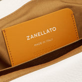 DOTTA® BABY BAG IN HAMMERED LEATHER WHITE D'ALBA | Zanellato