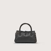 DOTTA® BABY BAG IN SMOOTH BLACK LAVAGNA LEATHER | Zanellato