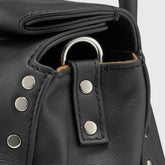 DOTTA® BABY BAG IN SMOOTH BLACK LAVAGNA LEATHER | Zanellato