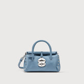 DOTTA® BABY BAG IN SMOOTH LEATHER BLUE ZELANTE - Small bags | Zanellato