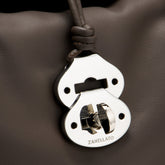 DOTTA® SMALL BAG IN SMOOTH BROWN GIANDUIOTTO LEATHER | Zanellato