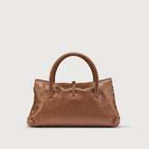 BORSA DOTTA® SMALL IN PELLE LISCIA BROWN SANDALO - Brown Sandalo | Zanellato