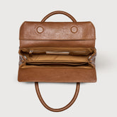 BORSA DOTTA® SMALL IN PELLE LISCIA BROWN SANDALO - Brown Sandalo | Zanellato