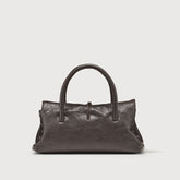 SMALL DOTTA® BAG IN SMOOTH LEATHER BROWN CARBONE - Brown Carbone | Zanellato