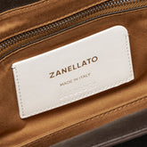 SMALL DOTTA® BAG IN SMOOTH LEATHER BROWN CARBONE - Brown Carbone | Zanellato