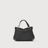 POSTINA® BABY BAG IN AMORETTO BLACK ETNA LEATHER | Zanellato