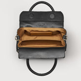 POSTINA® BABY BAG IN AMORETTO BLACK ETNA LEATHER | Zanellato