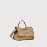 POSTINA® BABY BAG IN AMORETTO BEIGE LEATHER - Small bags | Zanellato
