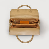 DOTTA® SMALL LEATHER BAG AMORETTO BEIGE FALSE | Zanellato