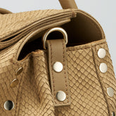 DOTTA® SMALL LEATHER BAG AMORETTO BEIGE FALSE | Zanellato