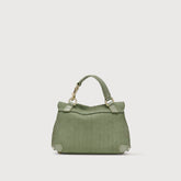 POSTINA® BABY BAG IN AMORETTO GREEN SPINOSO LEATHER | Zanellato