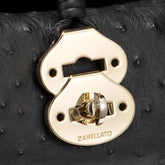 DOTTA® BABY CACTUS BLACK CRATER LEATHER BAG | Zanellato