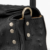 DOTTA® BABY CACTUS BLACK CRATER LEATHER BAG | Zanellato