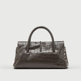 DOTTA® S IN BROWN ESPRESSO PRINTED LEATHER | Zanellato