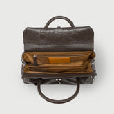 DOTTA® S IN BROWN ESPRESSO PRINTED LEATHER | Zanellato