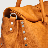 BORSA DOTTA® EXTRA LARGE IN PELLE MARTELLATA ORANGE DEL DOGE - Orange Del Doge | Zanellato