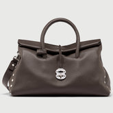 DOTTA® XL IN PELLE MARTELLATA BROWN CASTEL DEL MONTE | Zanellato